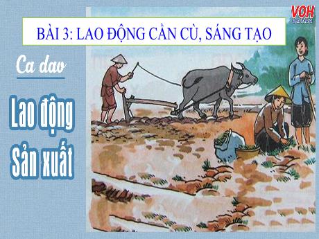 Bài giảng GDCD Lớp 7 - Bài 3: Lao động cần cù sáng tạo
