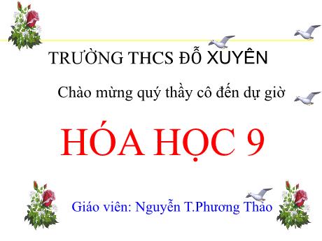 Bài giảng Hóa học 9 - Tiết 23, Bài 17: Dãy hoạt động Hóa học của kim loại - Nguyễn Thị Phương Thảo