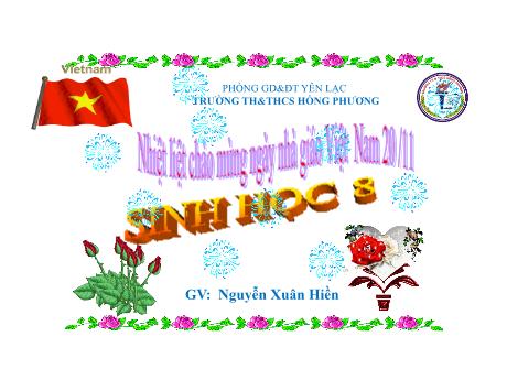 Bài giảng Sinh học 8 - Tiết 22, Bài 20: Hô hấp và các cơ quan hô hấp - Nguyễn Xuân Hiền