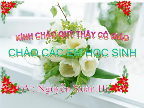 Bài giảng Sinh học 8 - Tiết 7, Bài 7: Bộ xương - Nguyễn Xuân Hiền