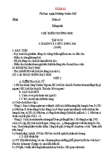 Giáo án các môn Lớp 1 - Tuần 31 - Năm học 2020-2021 - Phạm Thị Hải Long
